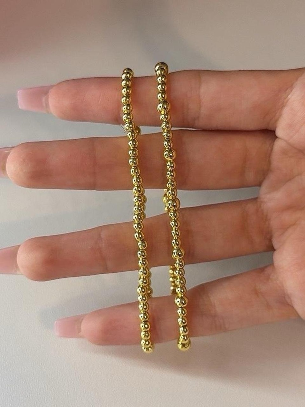 Elegant Gold Beaded Bracelets - Women Jewelry